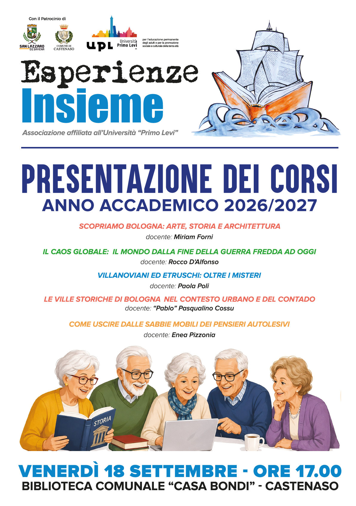 Presentazione dei corsi Castenaso A.A. 2026/2027
