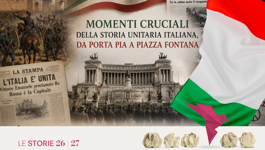 Momenti cruciali della storia unitaria italiana, da Porta Pia a Piazza Fontana
