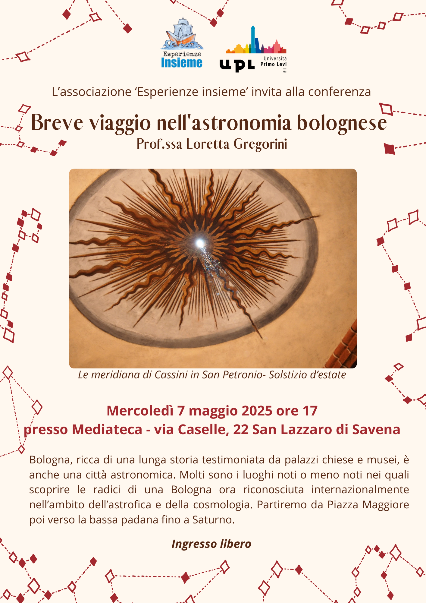 logo Conferenza ‘Breve viaggio nell’astronomia bolognese’