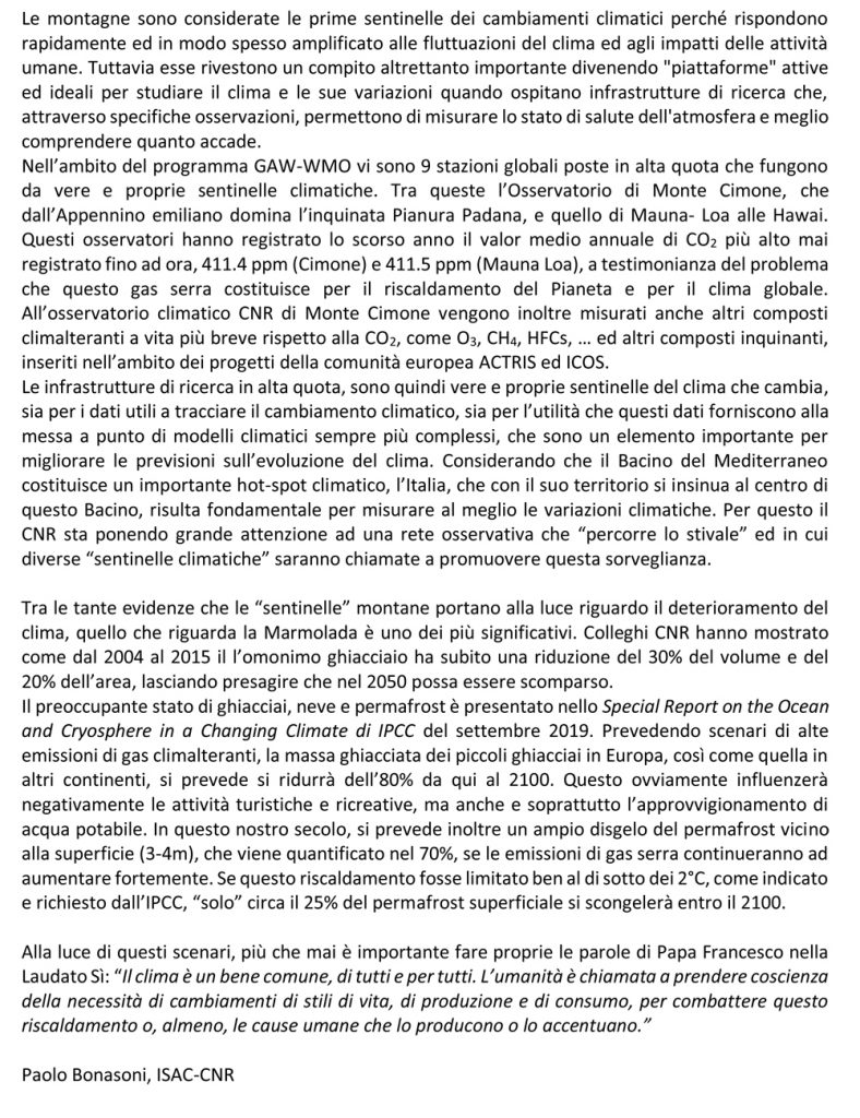 Report Conferenza Dr. Paolo Bonasoni - 15 febbraio 2020